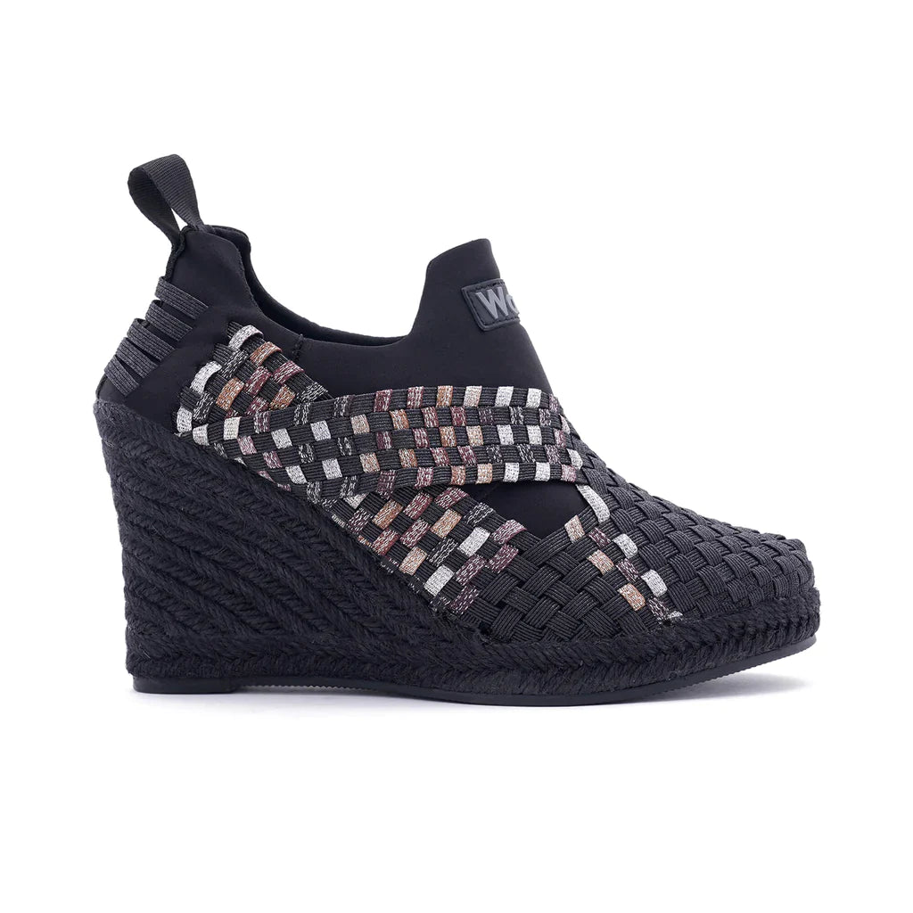 Portofino Black Multi Bronze Espadrilles