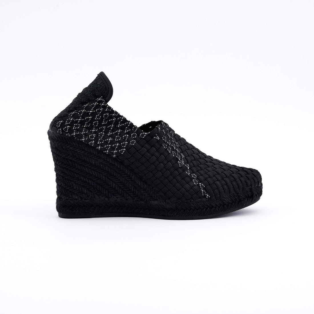 Nairobi Black Silver Espadrille