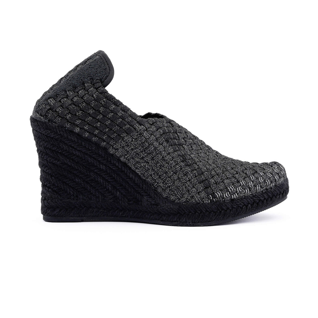 Nairobi Silver Black Espadrille