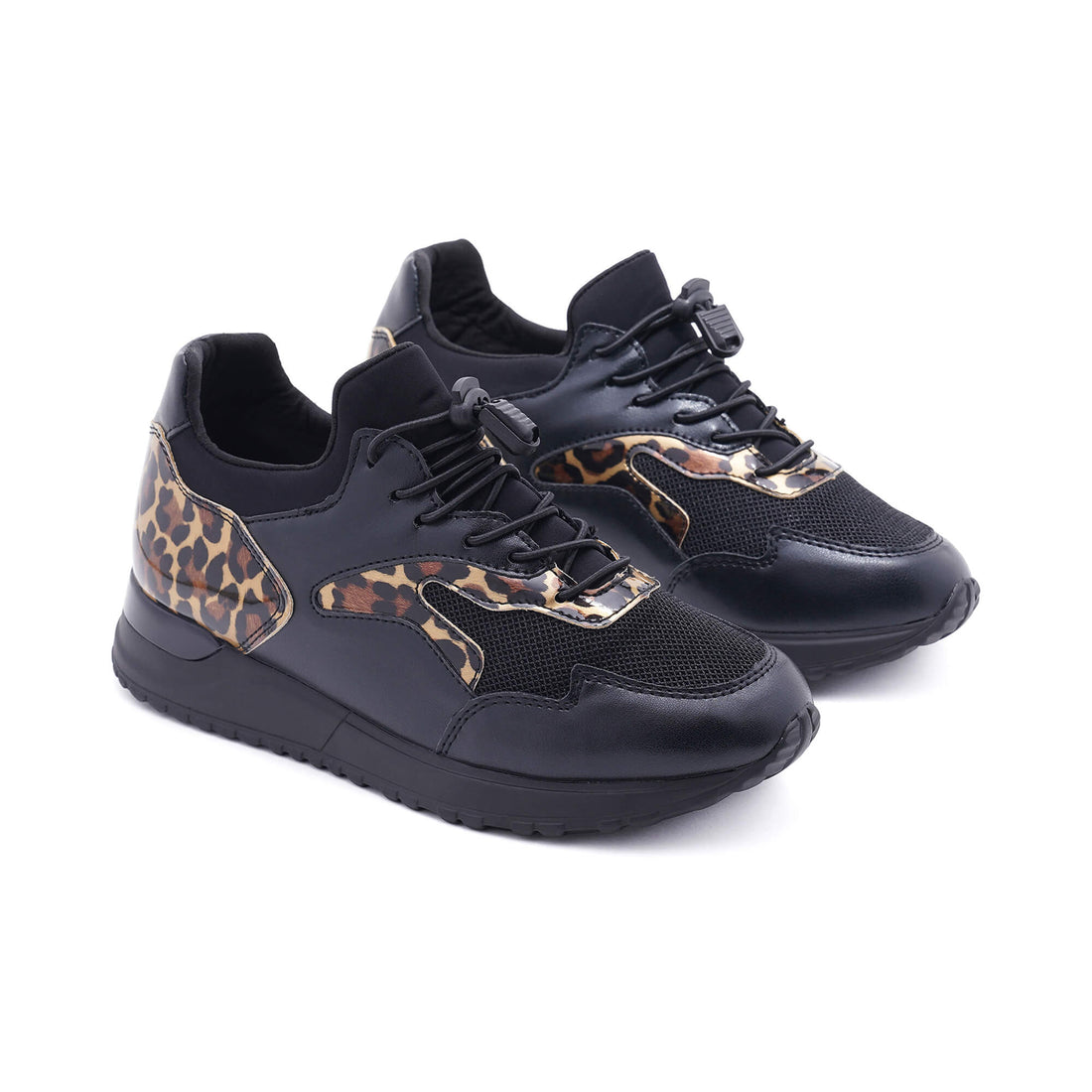 Trento Black Gold & Brown Sneakers