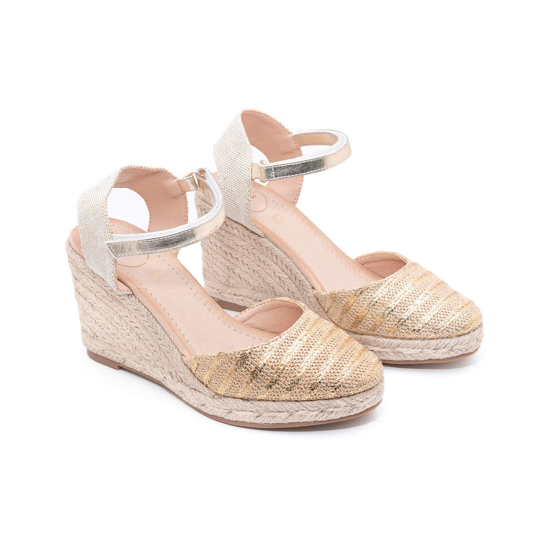 Mary Light Gold Espadrilles