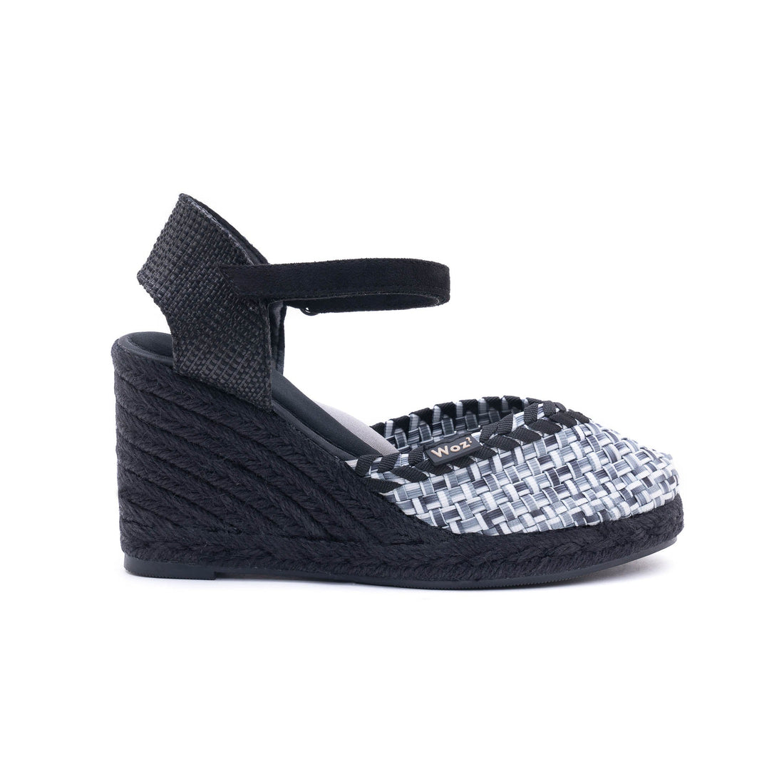 Pisa Shade White-Black-Grey Espadrilles